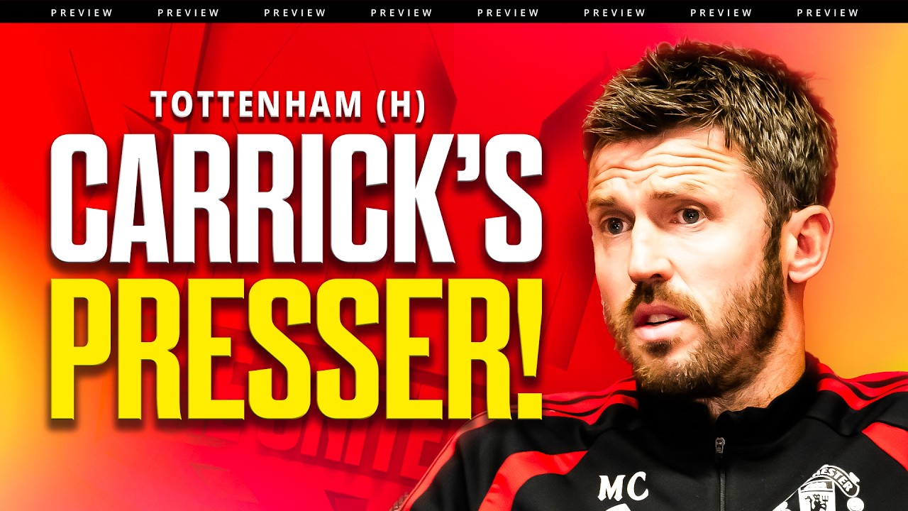 Man United vs Tottenham Carrick Presser Reaction