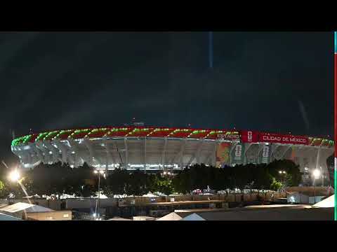 View of the Estadio Azteca in Mexico City ahead of the World Cup opening match