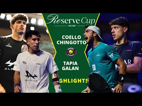🔥 Coello / Chingotto vs Tapia / Galán | Reserve Cup Miami 2026 | Highlights