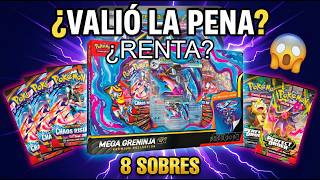 ¡INCREÍBLE! No creerás lo que salió en estos 8 sobres de Mega Greninja EX Premium Collection🐸¿RENTA?