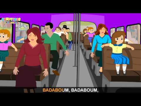 Les roues de l'autobus | Wheels on the bus in French | Comptines et chansons pour enfants