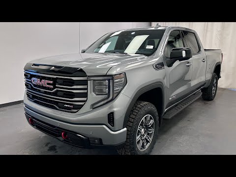 2026 GMC Sierra 1500 Crew Cab Standard Box 4-Wheel Drive AT4 in Silver for sale at Davis GMC Buick Lethbridge in Lethbridge, AB