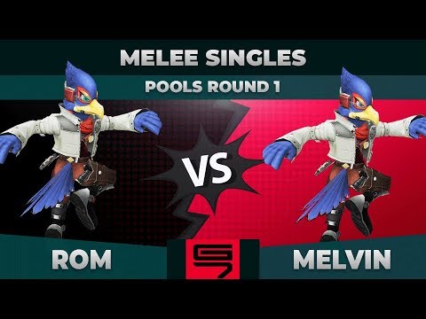 rom vs Melvin - Melee Singles: Pools R1 Winners Round 2 - Genesis 7 | Falco vs Falco