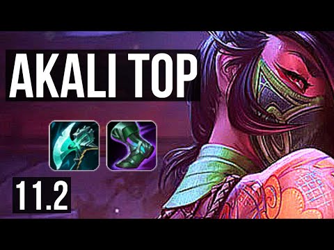 AKALI vs KALISTA (TOP) | 3/0/3, 1.2M mastery, 300+ games | KR Diamond | v11.2