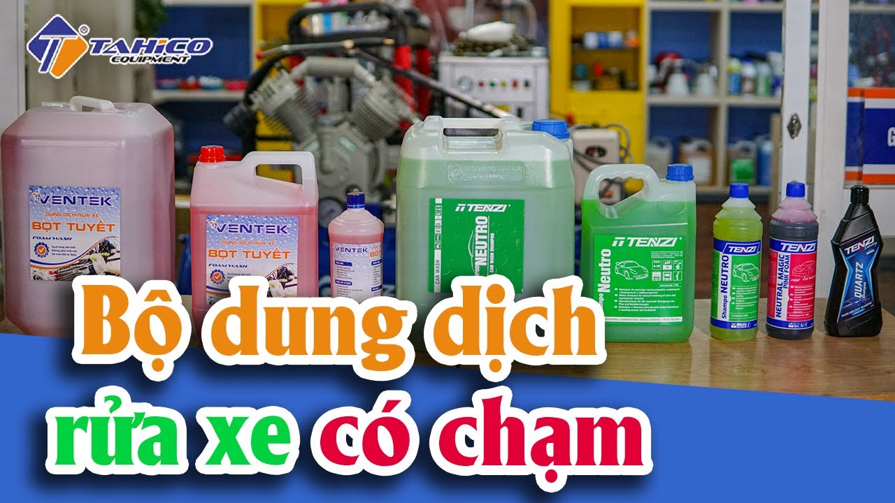 Bộ dung dịch rửa xe có chạm cho tiệm rửa xe 6