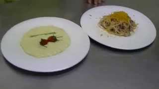 preview picture of video 'Cucine all'opera: Ristorante Ezzelino - Spaghetti al cavolo rosso ~ Risotto rucola e stracchino'