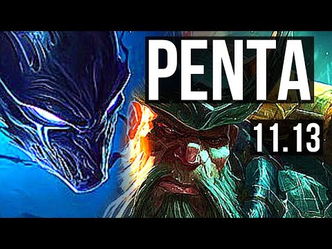 NOCTURNE vs GANGPLANK (TOP) | Penta, 800+ games, 15/4/9 | BR Master | v11.13