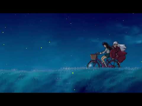 「🌙 Relaxing night ambience & music🌙」| | ♡Kagome & Inuyasha go on a peaceful bike ride together♡