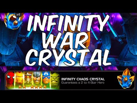 5 x INFINITY CHAOS CRYSTAL OPENING! (INFINITY WAR CRYSTALS) - Marvel Contest Of Champions