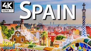 Latino Music | Scenic & Drone Video of Spain | Amazing places to visit in Spain - 4K & Relaxing