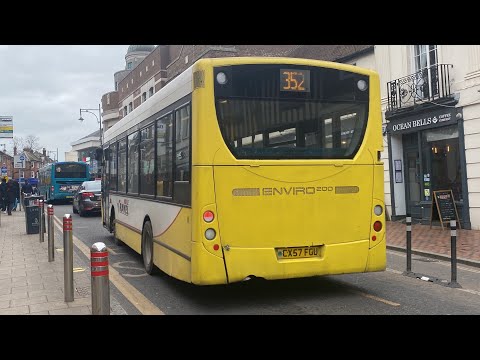 LAST DAY | Journey On Vale Travel Route 352 | CX57FGU | Alexander Dennis Enviro 200