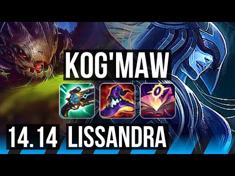 KOG'MAW vs LISSANDRA (MID) | 5/1/9 | NA Master | 14.14