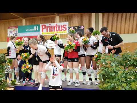 Jubel über den Meistertitel bei den Frauen des VC Printus Offenburg