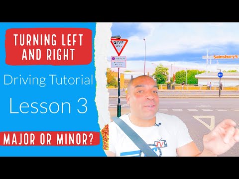 Driving Lesson - How to Turn Left and Right at Junctions