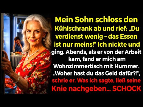 Mein Sohn: „Das Essen ist meins!“ Kühlschrank zu. Nachts aß ich Hummer – Meine Antwort…