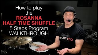 Download lagu How to play the Rosanna Half Time Shuffle [5 Steps Program] (Walkthrough) mp3
