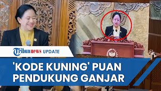 Puan Beri 'Kode Kuning' saat Ditanya soal Parpol yang Dukung Ganjar Capres, Tunj