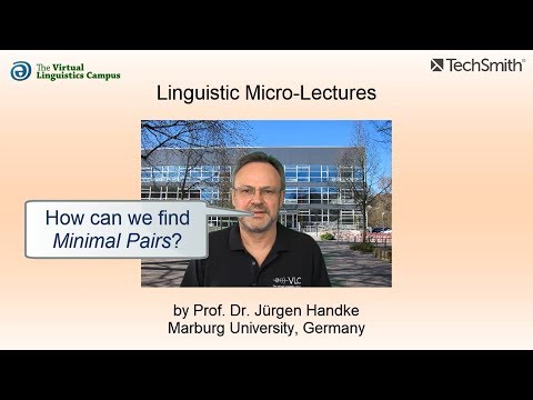 PHY_017 - Linguistic Micro-Lectures: Finding Minimal Pairs