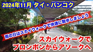 2024年11月 タイ・バンコク BTSプロンポン駅とアソーク駅のスカイウォークを歩いてみました