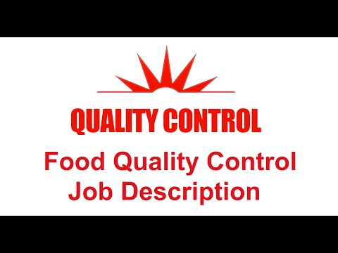 Food Quality Control Job Description.