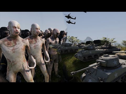 Artillery and Apache Helicopter vs 1,500,000 Zombies | Ultimate Epic Battle Simulator 2 | UEBS 2