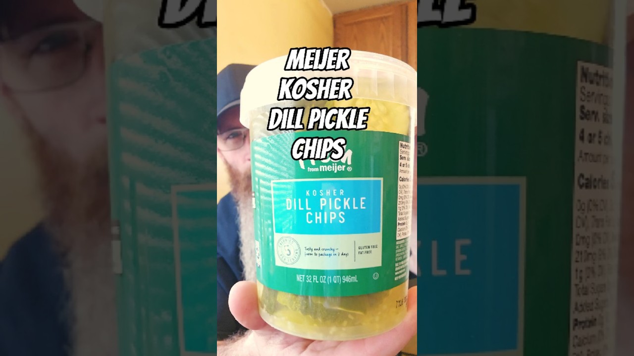 Meijer Kosher Dill Pickle Chips #shorts #pickle #kosher