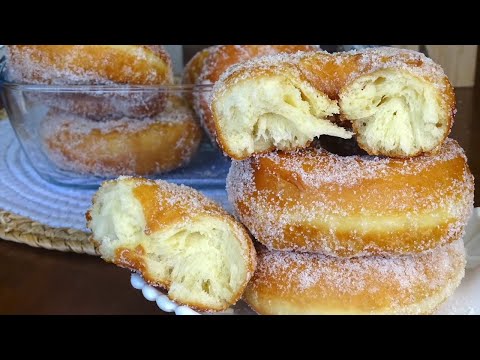 CIAMBELLE GRAFFE SENZA PATATE COSI' SOFFICI NON LE AVETE MAI MANGIATE aromatizzate al limone🍋🍋