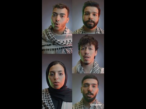 العالم ينشد النشيد الوطني الفلسطيني 🇵🇸♥️ The world singing the National Anthem of Palestine