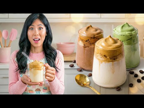 DALGONA COFFEEレシピ 3つのフレーバー、3つのFROTHYテクニック (DALGONA COFFEE Recipes  3 FLAVORS, 3 FROTHY Techniques)