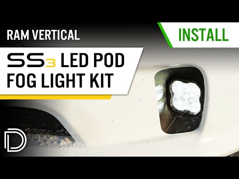 How to Install Vertical SS3 Fog Light Kit for 13-18 Ram 1500 | Diode Dynamics