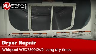 Dryer Lint Screen Removal & Replacement Maintenance - Whirlpool, Maytag & Roper