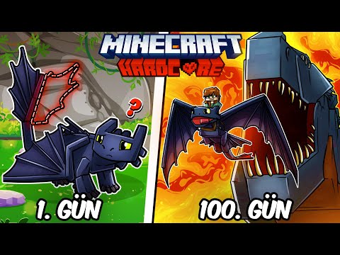 Hardcore Minecraft'ta GECENİN ÖFKESİ Olarak 100 Gün Geçirmemin Hikayesi...