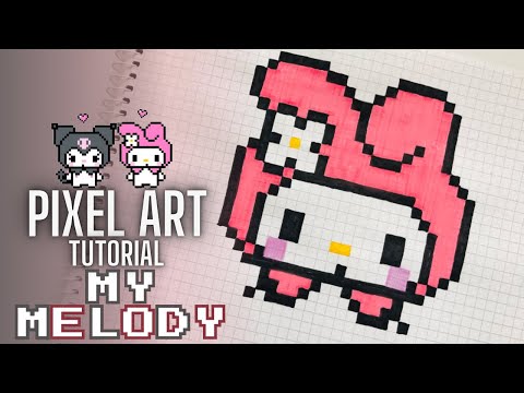 Pixel Art Tutorial: Drawing MY MELODY Step by Step