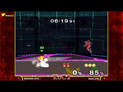 Kings of Cali 2 - Westballz (Falco, Captain Falcon) Vs. MacD (Peach) - Bracket