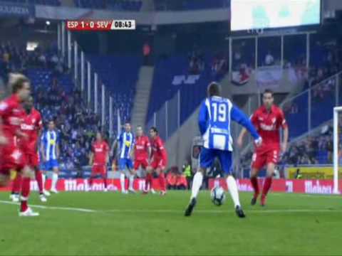 Espanyol vs Sevilla 2-0  20/03/10 Goals  [480p available]