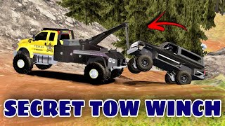 Offroad Outlaws - SECRET TOW WINCH ON F650 TOW TRUCK *MUST WATCH*