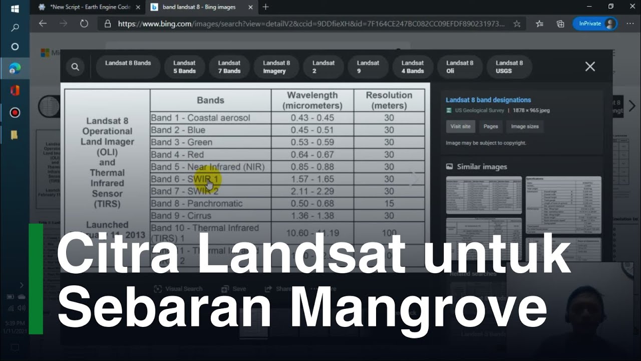 Pengolahan Citra Landsat dalam Kegiatan Survei dan Pemetaan Mangrove