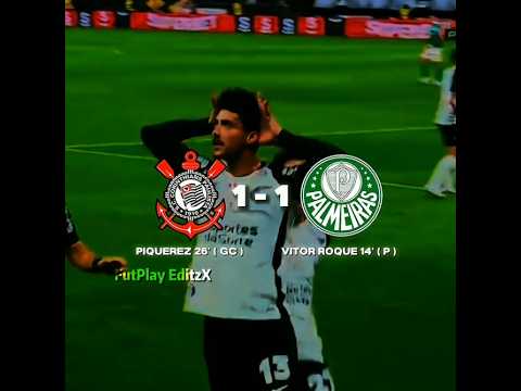 TUDO IGUAL NO DERBY 🔥☠️ #football #futebol #futebolbrasileiro #brasileirão #palmeiras #corinthians