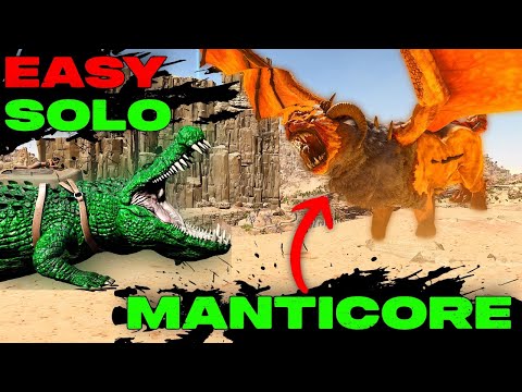 EASY Solo ALPHA Manticore in Ark Survival Ascended!!!
