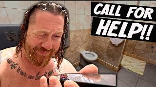 Forced To Ring For HELP In A Public Shower