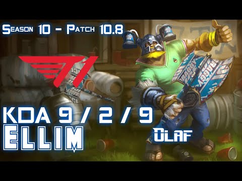 T1 Ellim OLAF vs SETT Jungle - Patch 10.8 KR Ranked