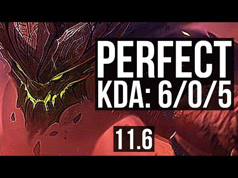 MALPHITE vs RENEKTON (TOP) | 6/0/5, 1.1M mastery, 300+ games, Dominating | KR Diamond | v11.6