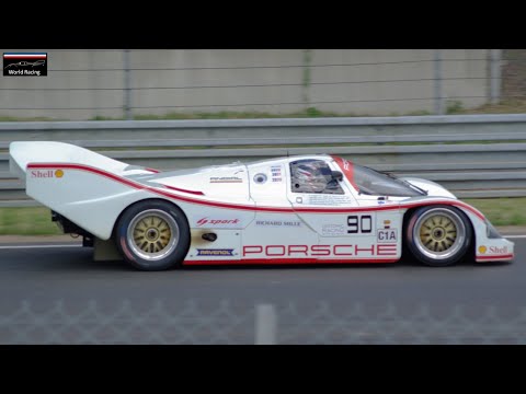 Porsche 962C Pure Twin Turbo Flat 6 Sound ! Le Mans Classic 2022