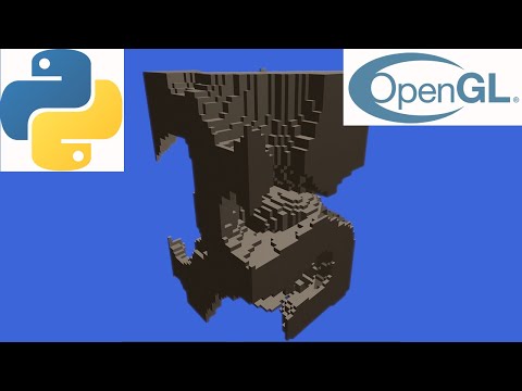 Voxel World Generator | Minecraft Chunk | Python OpenGL | Perlin noise 3D | Open Source