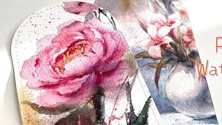 Watercolor Peony Painting Tutorial (Step by Step)