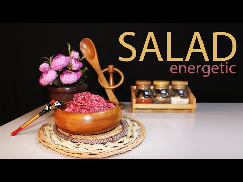 Easy Energetic Salad Recipe at home with beets | Uzbek Foods