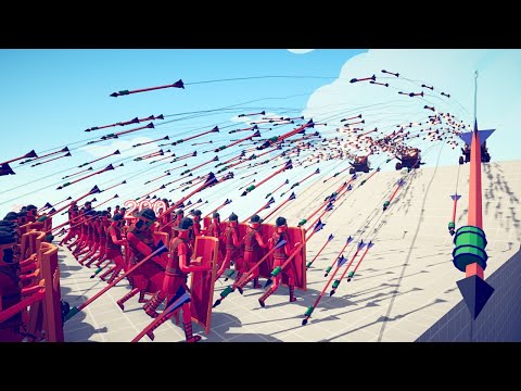 3x Hwacha God VS 100x Melee Unit Part 1 - Totally Accurate Battle Simulator TABS