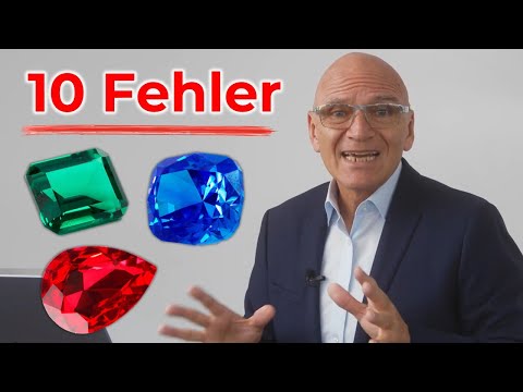 Investieren in Edelsteine: Vermeide die 10 größten Fehler!