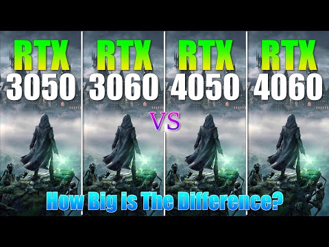 RTX 3050 vs RTX 3060 vs RTX 4050 vs RTX 4060 Laptop -Test in 4 Games