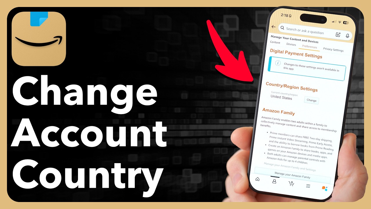 How To Change Country On Amazon App